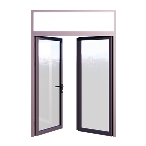 Cửa đi mở quay 2 cánh có vách